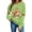 Green sweatshirt for women #2, variant on DeeHomeMo Women Round Neck Pullover Sweatshirt, Long Sleeve Pumpkin Bow Graphic Loose Fit Top, Ribbed Hem Cuffs Soft Sweatshirt Fabric for Fall Family Gathering Army Green,L
