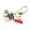 B, variant on 2026 Elegant Graduation Keychain Alloy Souvenir University Students