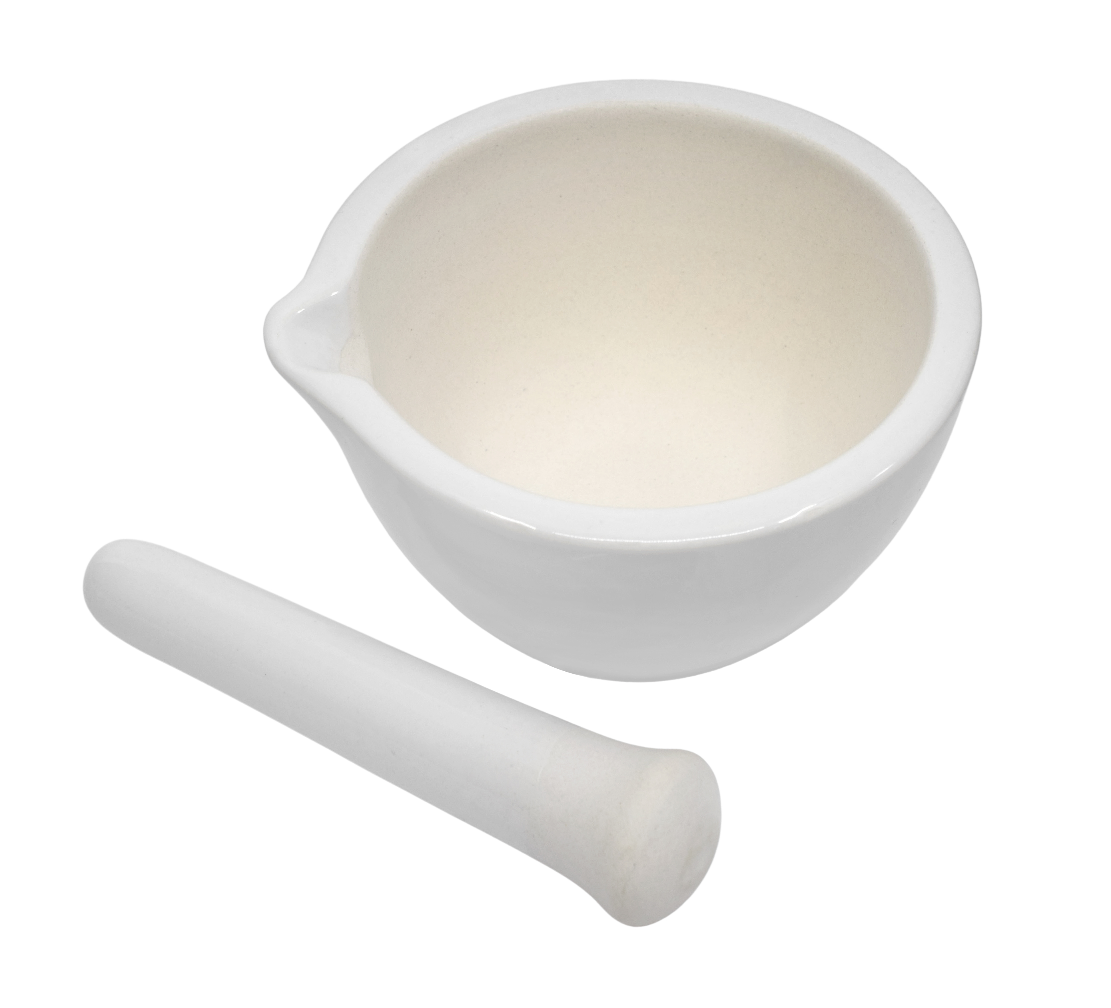 Topping Actual Porcelain Mortar and Pestle Mixing Grinding Bowl Set