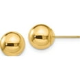 thumbnail image 1 of 14K Yellow Gold Polished 8mm Ball Post Earrings (8 X 8) Made In United States x8mmg, 1 of 5
