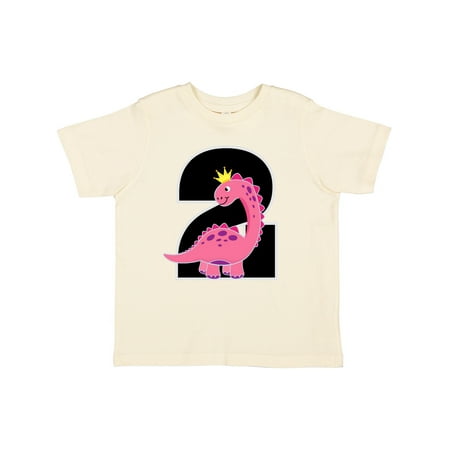 

Inktastic 2nd Birthday Dinosaur Girl Party Gift Toddler Toddler Girl T-Shirt