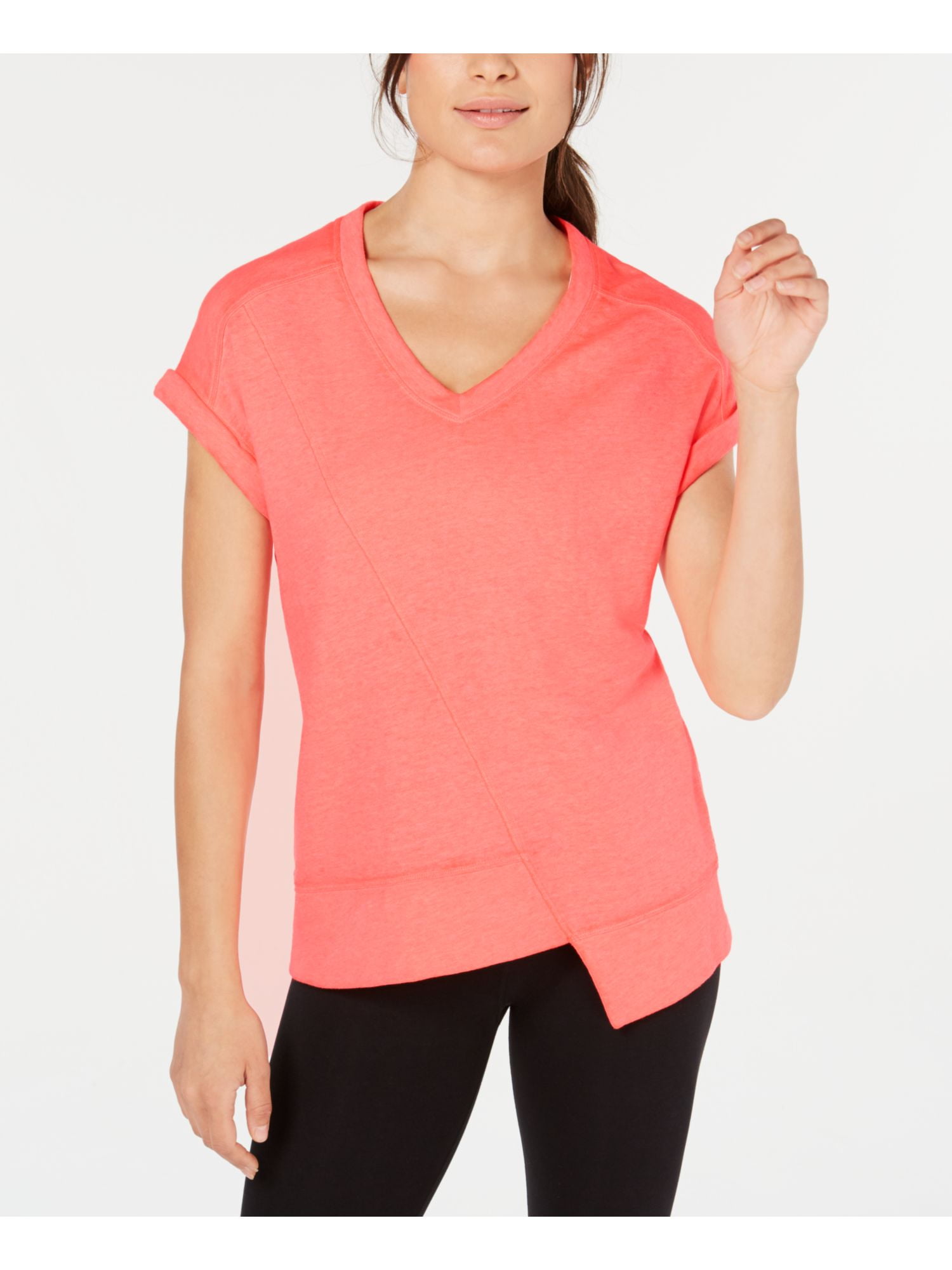 Calvin Klein - CALVIN KLEIN Womens Pink Short Sleeve V ...