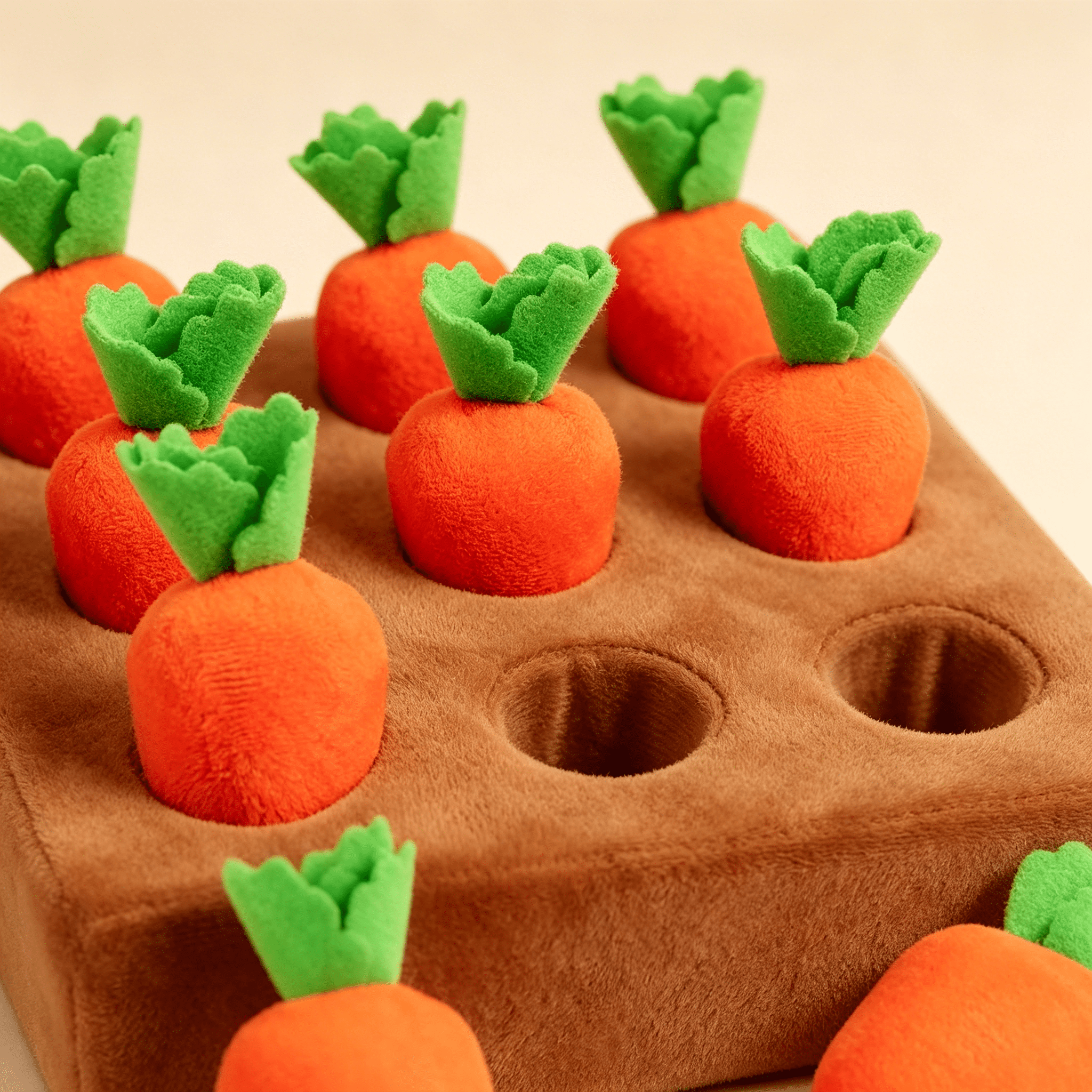 BESTSKY 2026 New Dog Enrichment Puzzle,Carrot Dog Toys Interactive Squeaky Carrot Farm Snuffle Mat for Mental Stimulation and Puppy Brain Training,Small,Medium and Large Dogs with 9 Carrots