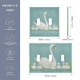 thumbnail image 2 of Yayeee Toggle Light Switch Wall Plate 3-Gang 6.37"x4.48" Decorative Outlet Cover, White Cartoon Swan, 2 of 7