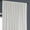 thumbnail image 5 of HPD Half Price Drapes Pillow White Heritage Plush Velvet Extra Wide Room Darkening Curtains for Bedroom & Living Room Curtains (1 Panel), Window Curtains 120 inches long, 100W X 120L, 5 of 10