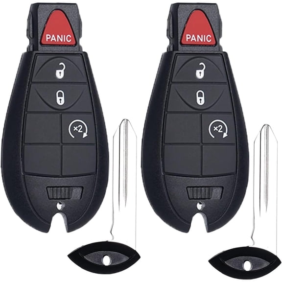 Key Fob FOBIK Keyless Entry Remote Start Control Replacement Fits for Ram 1500 2500 3500 HD 2013 2014 2015 2016 2017 2018 2019 2020 2021 56046955 AG 4 Button Pack of 2