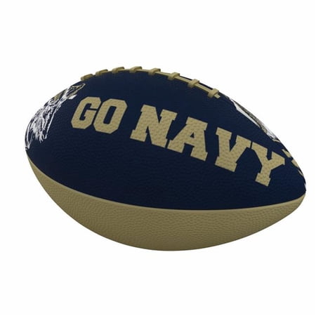Logo Brands 249-93JR-C1 Naval Academy Go Navy Junior Size Rubber Football