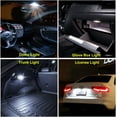 thumbnail image 2 of 6Pcs T10 194 168 Led Car Bulb 6000K White Light,Upgrade 5 SMD 5050 Chipset 2825 W5W 175 158 LED Light for Map Dome Door Courtesy License Plate Side Marker Light T10 Led Car Bulb, 2 of 7