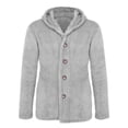 thumbnail image 4 of LEEYNEER Sherpa Jacket for Men 2023 Fall Winter Warm Fluffy Fuzzy Fleece Button Down Cardigan Casual Loose Plush Hoodies Coat Outwear, 4 of 4