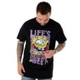 thumbnail image 2 of SpongeBob SquarePants Mens Black Short Sleeved T-Shirt, 2 of 7