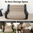 thumbnail image 4 of Large Inflatable Leisure Chair for Outdoor Indoor Use, Portable Two-Person Sofa with High Backrest and Armrests for Camping  Living Room Relaxation, 4 of 6