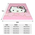 thumbnail image 2 of Hello Kitty Fleece Blanket Super Soft Cozy Throw Blanket 50"X40", Lightweight Fuzzy Comfy Flannel Blanket Warm Plush Throw Blankets For Couch, Sofa, Bed, 2 of 7