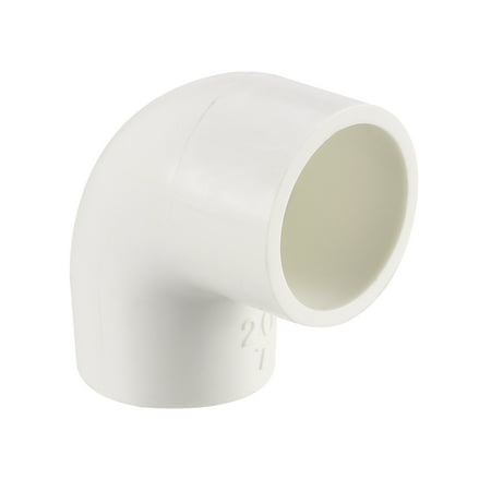 - PVC Pipe Fitting 20mm Slip Socket 90 Degree Elbow Coupling Connector White 2 Pcs