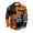 Saffron, variant on GrmtClth Men's Long Sleeve Casual Halloween Golf Tops Classic Button Collar Vintage Crack Pumpkin Motif Stretch Comfortable Daily Holiday Outfit Shirts Yellow M