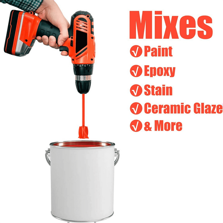 Epoxy Mixer, Handheld Resin Mixing Tools With 4pcs Paddles