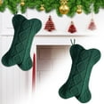 thumbnail image 2 of Noothes Custom Embroidered Pet Stocking 18Inch Large Dog Bone Christmas Stocking with Festive Paw Print Design, 2 of 6