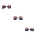 thumbnail image 1 of Qarigey Sun Eyewear Elegante sombrilla creativa Diseño especial Retro Gafas de sol Marco de metal Estilo novedoso para mujer Rosa, azul Type1 NO1, 1 of 6