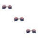 thumbnail image 1 of Qarigey Sun Eyewear Elegante sombrilla creativa Diseño especial Retro Gafas de sol Marco de metal Estilo novedoso para mujer Rosa, azul Type1 NO1, 1 of 6
