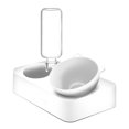 thumbnail image 2 of Bol pour Animaux 15° Ajustable en Forme de Chat Bol d'Alimentation pour Chat avec Bouteille d'Eau, 2 of 6