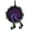 Purple, variant on XMMSWDLA Halloween Witch Wreath, 10.2x15.7x1.57 Inch Halloween Wreaths for Front Door Witch Hat Two Long Legs, Halloween Wreath for Halloween Decorations Indoor Outdoor Roses with Eyeball Flower