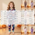 thumbnail image 4 of TOWED22 Kids Halloween Skeleton Pajamas Cotton Pumpkin Ghost Print Sleepwear Toddler Girls Boys Skull Halloween Pjs Sets(Hot Pink,7-8 Y), 4 of 9