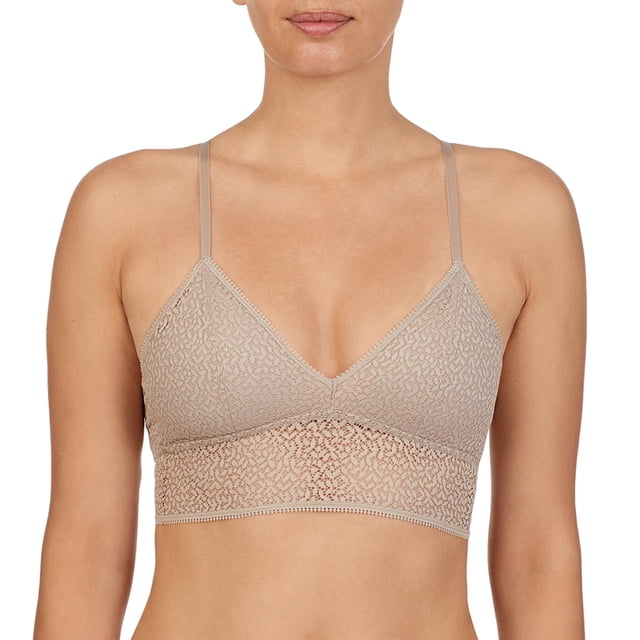 Bra DKNY Demi 40DD de encaje moderno para mujer, sin forro, color champán
