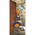 thumbnail image 2 of My Door Decor 285906HALL-002 36 x 80 in. Pumpkin Heads Halloween Front Door Mural Sign Banner Decor, Multi Color, 2 of 2