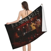 Ice Nine Kills Bath Towel Washcloths Beach Towel Quick Dry Towel Microfiber Absorbent Bath Towel 32x52 In
