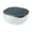 Blue, variant on WEGFTDUOP 4-in-1 Large Vegetable Storage Box,1Pc PP Compartment Drain Sealed Container, Airtight Organizer,Refrigerator Fresh-Keeping Box for Kitchen Fruit Veggie Meat Egg