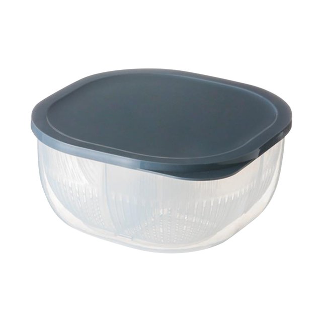 Hyknon Bento Box 4-in-1 Large Vegetable Storage Box Kitchen Compartment D rain Sealed Box Bento Lunch Box with Compartment
