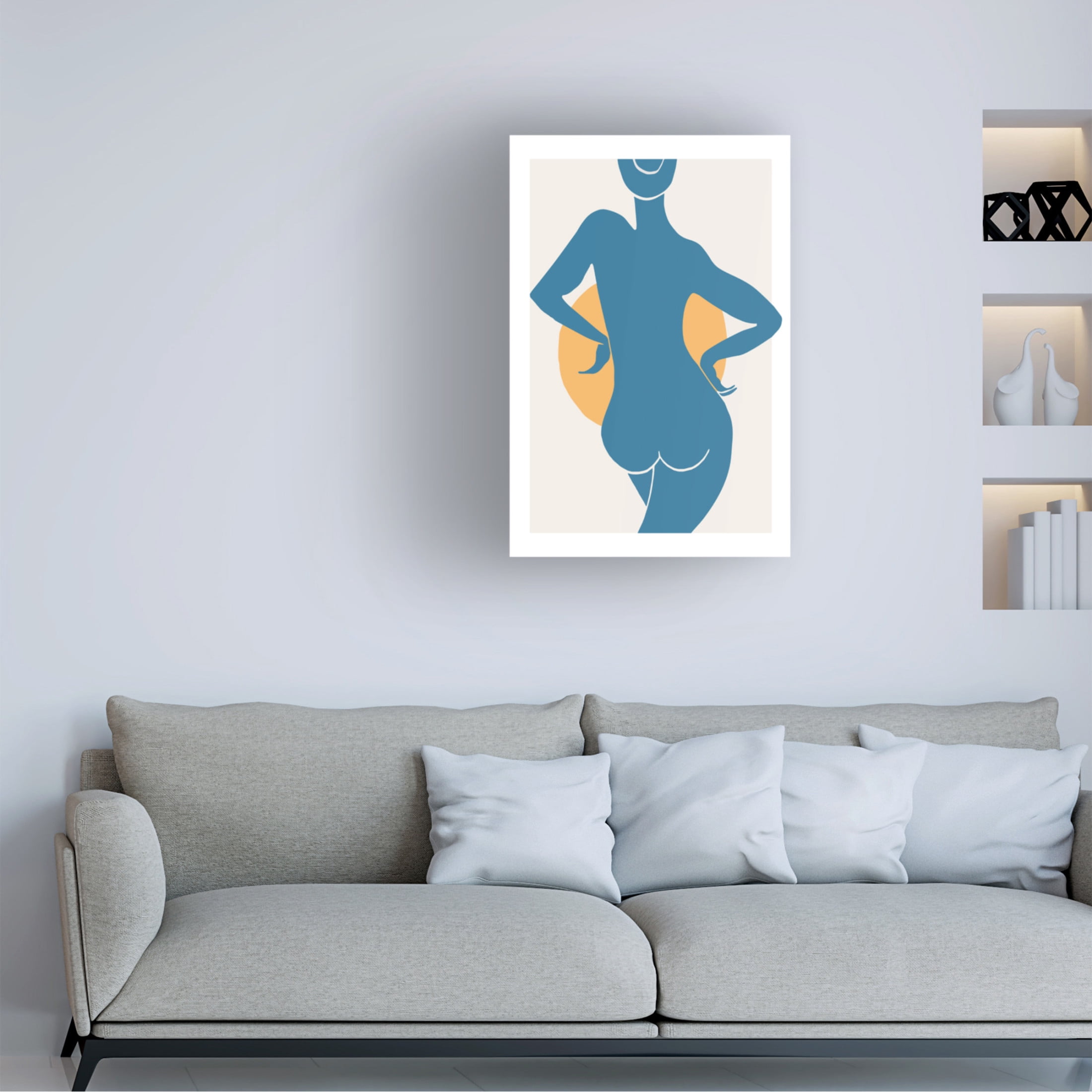 Pictufy Studio II 'Blue Woman' Canvas Art - 30 x 47 Inches