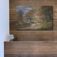 thumbnail image 5 of Luxe Metal Art 'Covered Bridge' by Bill Makinson, Metal Wall Art, 16"x12", 5 of 9