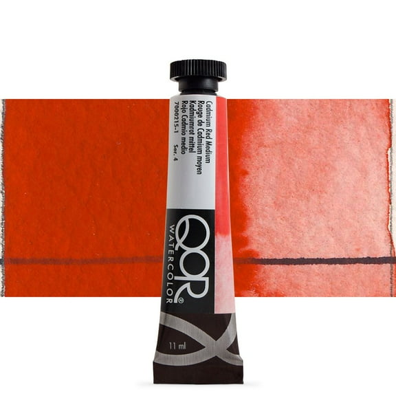 QoR Watercolor, 11ml Tube, Cadmium Red Medium