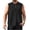 Black-men's muscle tees, variant on Mens Henley Tank Workout Gym Muscle Shirts Casual Sleeveless Crewneck Tees,Black,XXXL