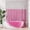 Clear & Bright Pink, variant on Bathway 100% EVA Shower Curtain Liner, 72 x 72 Inches Heavy Duty Shower Curtain and Liner 2-in-1 with 3 Clear Stones and 12 Brass Grommets, Color Block Soft Shower Liner - Mint Green & Pine Green