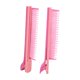 thumbnail image 2 of 2 piezas de peine auxiliar de peluquería, pinza de precisión para seccionar la permanente para salón rosa, 2 of 9