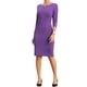 thumbnail image 4 of Vestido de tubo para mujer INSPIRE CHIC con cremallera en el cuello, vestido de trabajo 2XL púrpura, 4 of 6