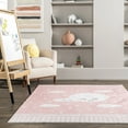 thumbnail image 5 of nuLOOM Peaceful SpinClean Night Machine Washable Kids Area Rug, 4' x 6', Peaceful Pink, 5 of 6