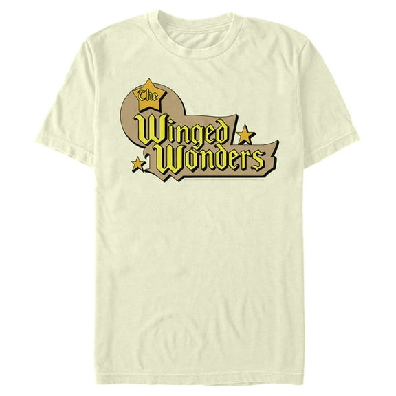 Men's Justice League Winged Wonders Logo  Graphic Tee Beige Small