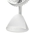 thumbnail image 5 of Comfort Zone 4” Rechargeable Fan with Wireless Charger - USB Chargeable Lithium Battery, Adjustable Tilt - Powerful & Portable, Cooling & Charging, White, 5 of 6