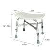 thumbnail image 3 of Zimtown Aluminum Adjustable Height Bath and Shower Chair Bariatric Shower Bench Seat, 3 of 5