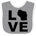 thumbnail image 3 of Inktastic Love Wisconsin Boys or Girls Baby Bib, 3 of 4