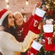 thumbnail image 4 of VEYLIN Plush Embroidered Stockings, 20 Inch Christmas Stockings with Letters, Red Letter(K) for Kids/Adults, 4 of 5