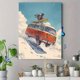thumbnail image 4 of Qisvanset 12x16 Inch Fiery Sunset Harbor Canvas Print Wall Art, 4 of 5