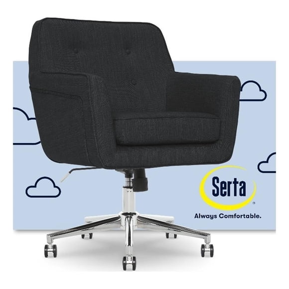 Serta Ashland Ergonomic Home Office Chair with Memory Foam Cushioning - Charcoal