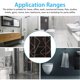 thumbnail image 2 of 10pcs Tile Sticker 15x15cm 3D Self Adhesive Backing Waterproof Oil Proof Decorative 0.26mm Thicker PVC Tile Decals, 2 of 5