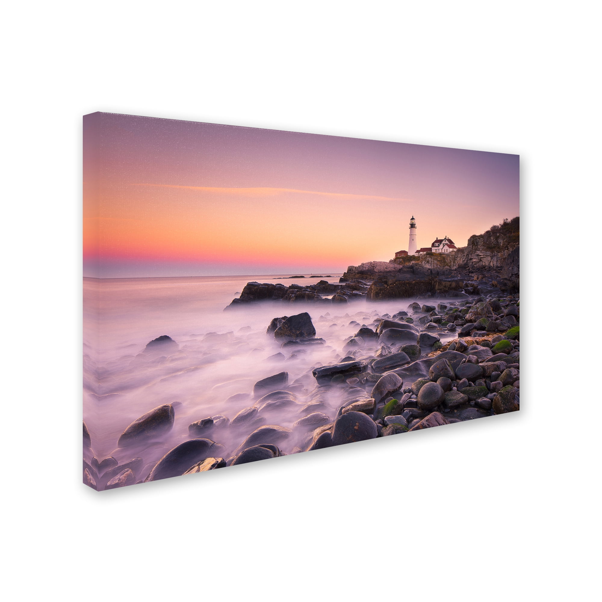 Trademark Fine Art 'Portland Headlight' Canvas Art by Michael Zheng