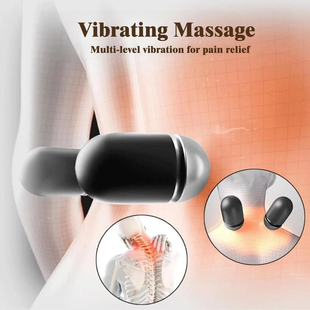 Smooth Spine Triple Fusion Back Massager,2025 New Electric 3 in 1 Back Massager for Pain Relief Deep Tissue,with Traction,Vibration & Heat and Against Pain for Neck,Shoulder,Backs