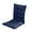 Navy, variant on Indoor Outdoor Rocking Chair Cushions with Ties, Patio High Back Seat Cushion Pads for Garden Furniture