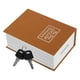 thumbnail image 4 of Alcancía con forma de libro, estilo vintage, con forma de cerdito, para guardar monedas, caja fuerte con cerradura, 4 of 7